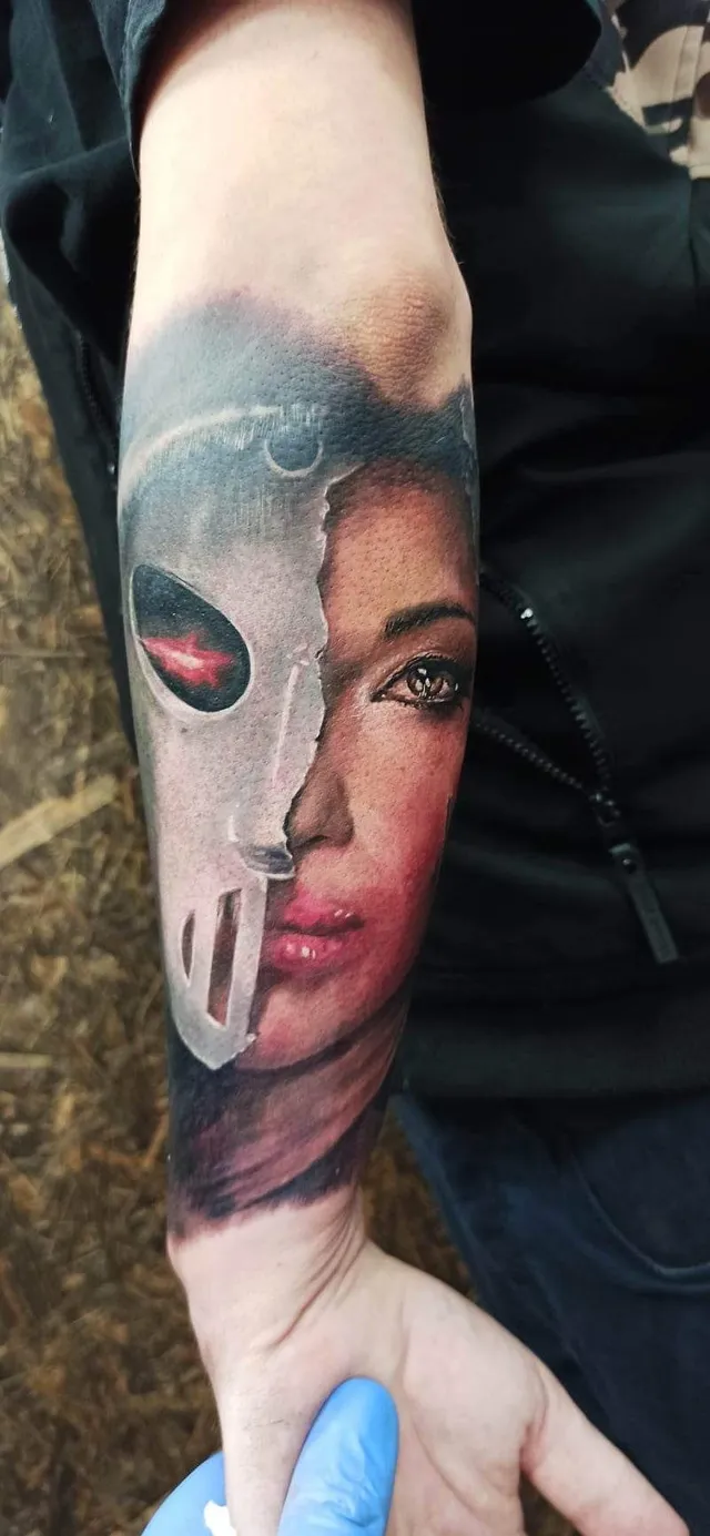 Color realism tattoo