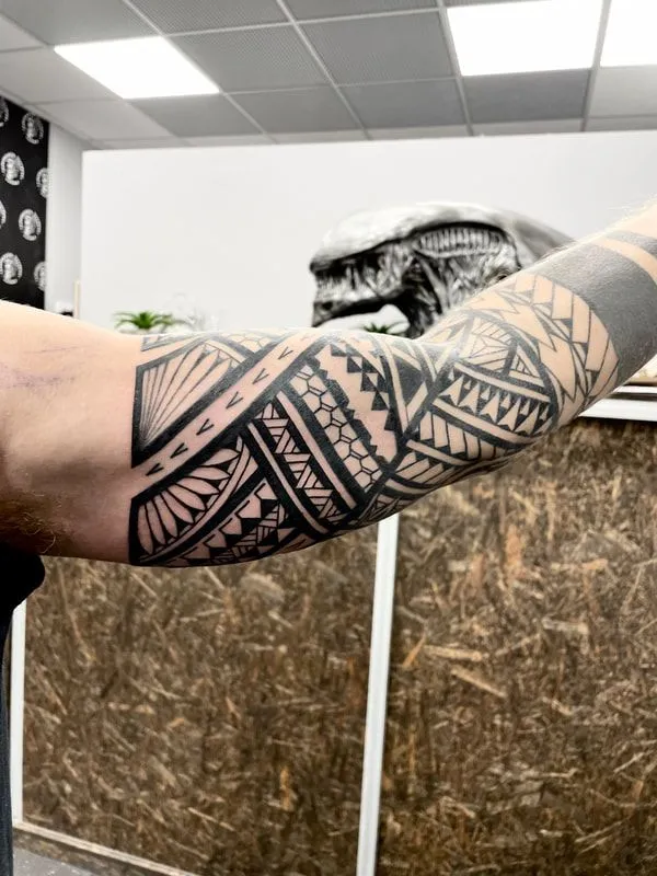 Polynesian tribal tattoo