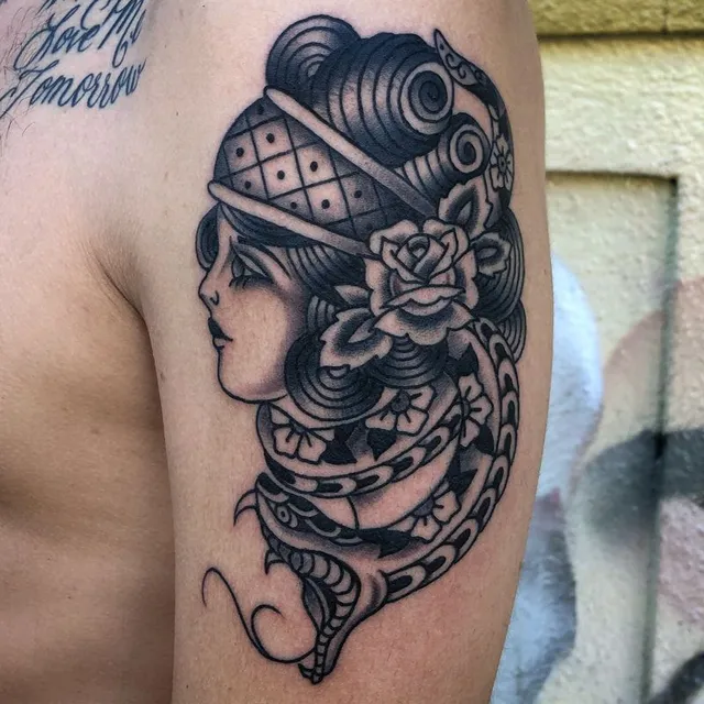 Traditional gypsy tattoo